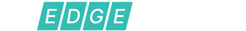 The EDGE Accelerator Logo (white)